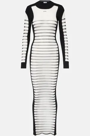 Jean Paul Gaultier Maxikleid Mariniere aus Mesh