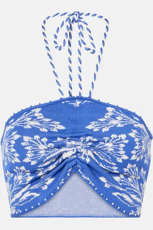 Farm Rio Cropped-Top aus Strick