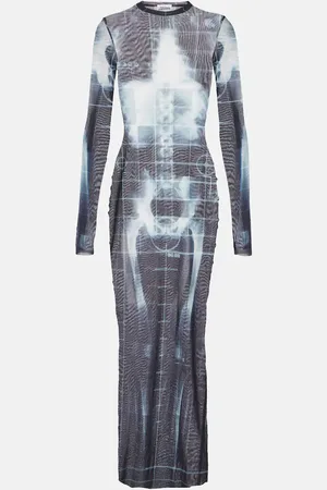 Jean Paul Gaultier Maxikleid Squeletor aus Tüll