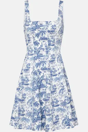 Staud Minikleid Wells aus Baumwolle