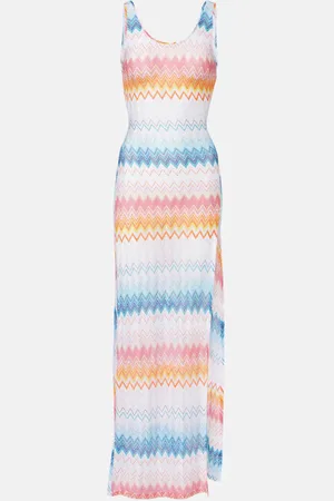 Missoni Maxikleid aus Häkelstrick