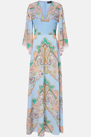 Etro Maxikleid aus Crêpe de Chine aus Seide
