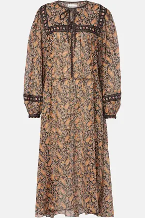 Marant Etoile Midikleid Greila aus Baumwoll-Voile
