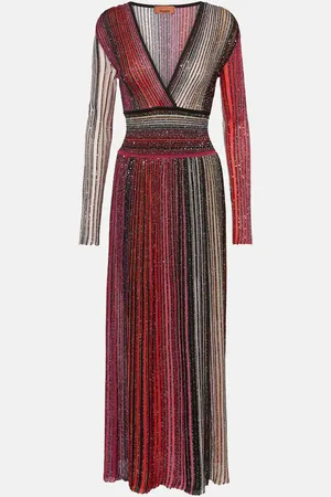 Missoni Midikleid aus Strick mit Pailletten
