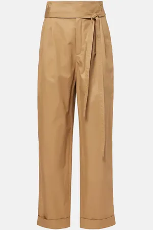 Saint Laurent Gerade Hose aus Baumwollpopeline