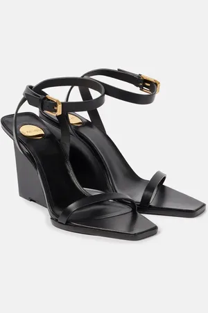 Saint Laurent Wedge-Sandalen May 90 aus Leder