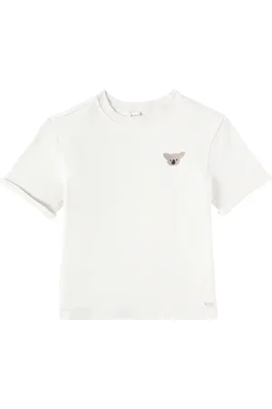 Donsje Besticktes T-Shirt Jarne aus Baumwolle