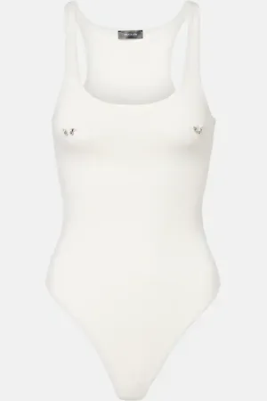 MUGLER Verzierter Body aus Baumwolle