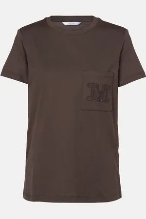 Max Mara T-Shirt Papaia aus Baumwoll-Jersey