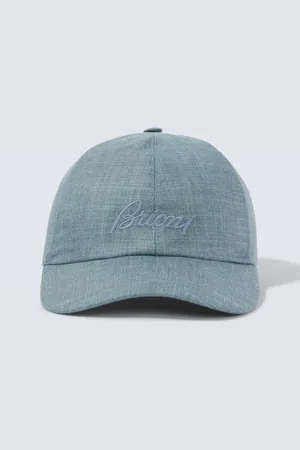 BRIONI Baseballcap aus Seide, Kaschmir und Leinen