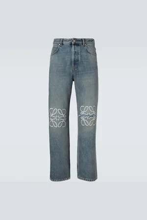Loewe Bestickte Wide-Leg Jeans Anagram