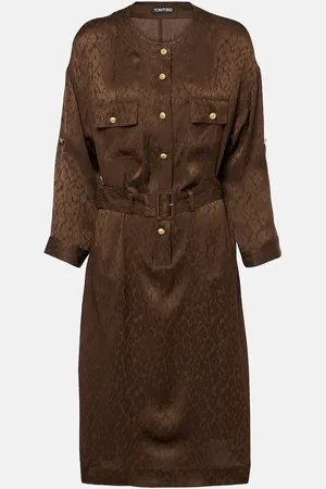 Tom Ford Midikleid aus Seiden-Jacquard