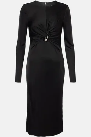 VERSACE Midikleid Safety Pin aus Jersey