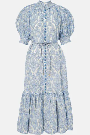 ZIMMERMANN Midikleid Wylie Lantern aus Baumwolle