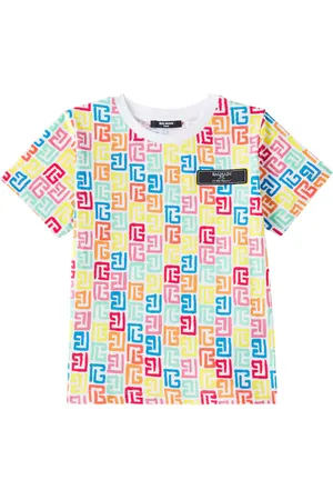 Balmain Bedrucktes T-Shirt aus Baumwolle