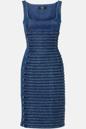 VERSACE Midikleid aus Denim