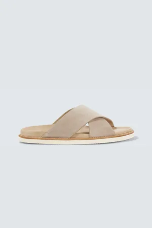 Brunello Cucinelli Sandalen aus Veloursleder