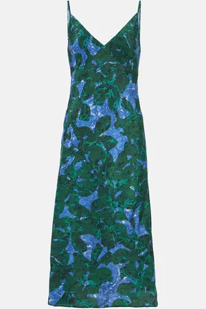 DRIES VAN NOTEN Bedrucktes Slipdress aus Seide