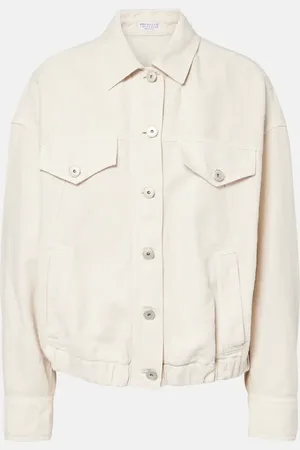 Brunello Cucinelli Jacke Monili aus Baumwolle und Leinen