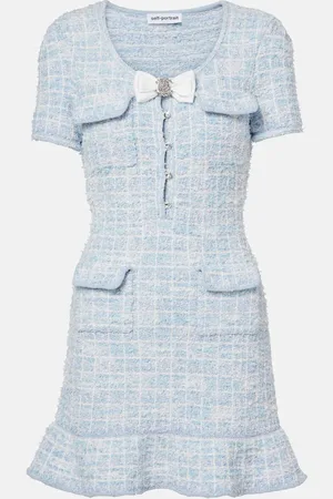 Self-Portrait Minikleid aus Tweed
