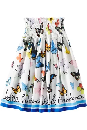 Dolce & Gabbana Bedruckter Rock aus Baumwollpopeline