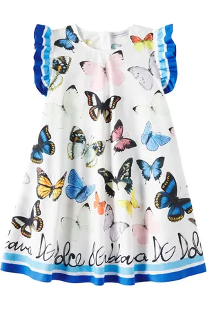 Dolce & Gabbana Bedrucktes Kleid aus Baumwollpopeline