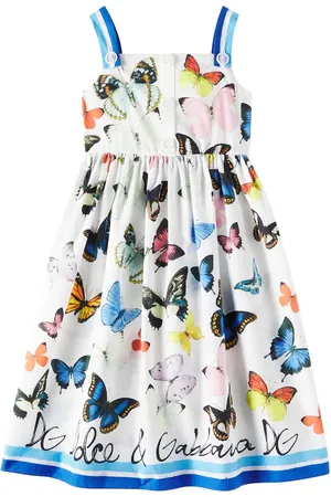 Dolce & Gabbana Bedrucktes Kleid aus Baumwollpopeline
