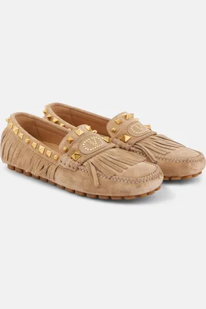 VALENTINO GARAVANI Mokassins Plaster Caster VLogo aus Veloursleder