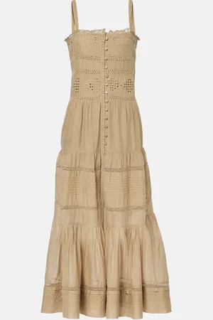 Marant Etoile Maxikleid Divine aus Baumwolle mit Spitze