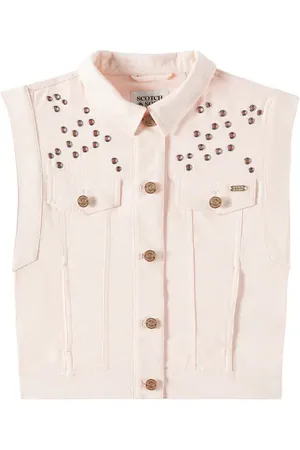 Scotch&Soda Verzierte Weste aus Baumwolle
