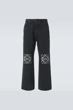 Loewe Wide-Leg Jeans Anagram