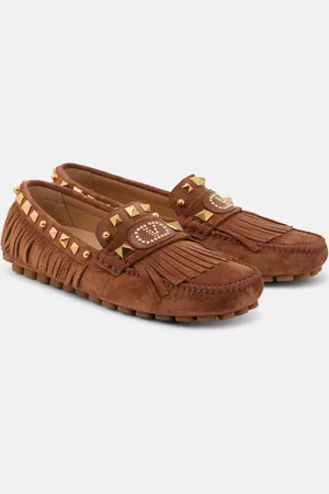 VALENTINO GARAVANI Mokassins Plaster Caster VLogo aus Veloursleder