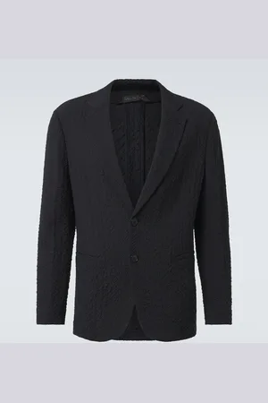 Giorgio Armani Blazer aus Woll-Seersucker