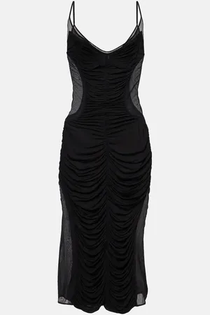 MUGLER Midikleid aus Mesh