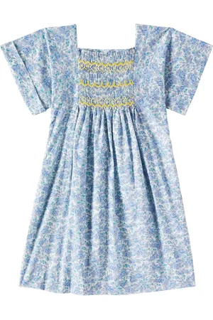 BONPOINT Bedrucktes Kleid Paysanne aus Baumwolle