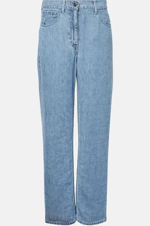 The Row Mid-Rise Wide-Leg Jeans Tarley