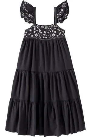BONPOINT Besticktes Kleid Cora aus Baumwoll-Voile