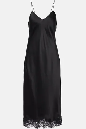 The Row Slipdress Kolara aus Seidensatin mit Spitze