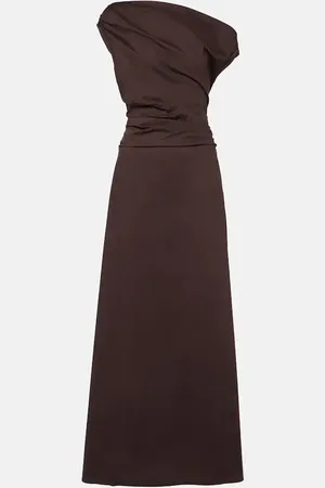 Staud One-Shoulder-Maxikleid Phare aus Baumwolle