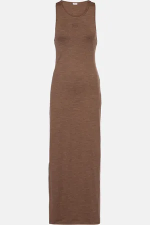 Loewe Maxikleid Anagram aus einem Wollgemisch