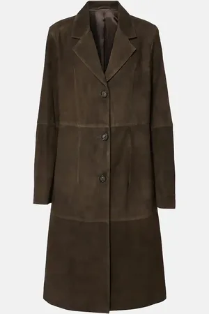 Totême Mantel aus Veloursleder