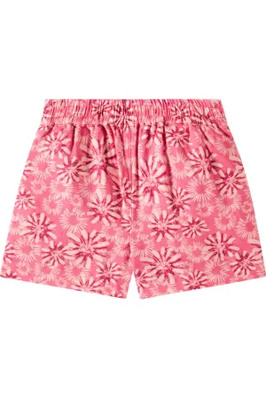 Scotch&Soda Bedruckte Shorts aus Baumwolle und Leinen