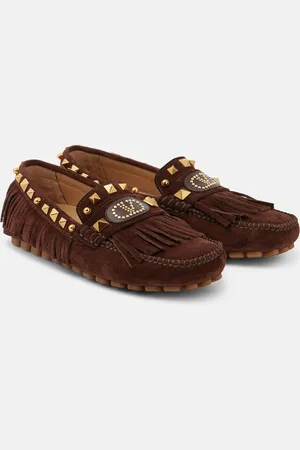 VALENTINO GARAVANI Mokassins Plaster Caster VLogo aus Veloursleder