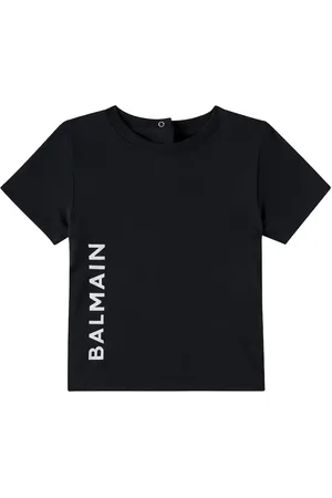 Balmain Baby T-Shirt aus Baumwoll-Jersey
