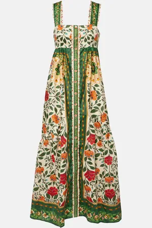 Farm Rio Bedrucktes Maxikleid aus Baumwolle