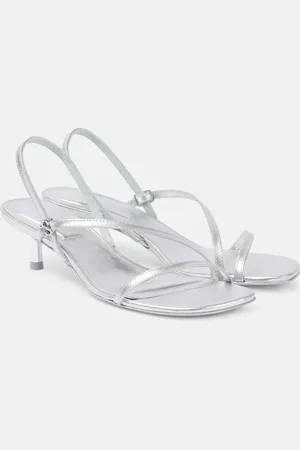 Simkhai Slingback-Sandalen Cedonia aus Metallic-Leder