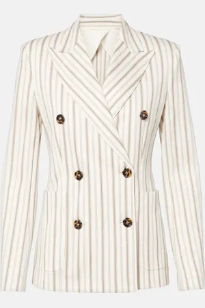 Max Mara Blazer Pensile aus Baumwolle und Leinen