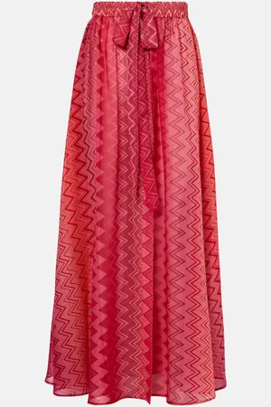Missoni Maxirock Chevron aus Seide