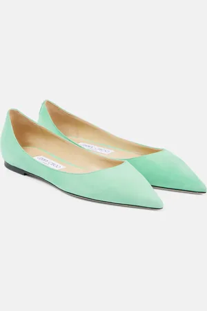 Jimmy Choo Ballerinas Love aus Veloursleder