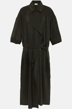LEMAIRE Hemdblusenkleid aus einem Seidengemisch